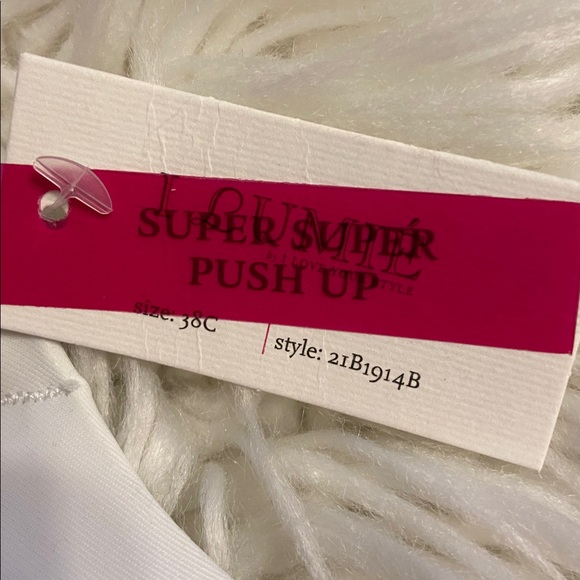 I Lumie Supper Supper Push up size 38C Classic White Padded Bra brand new - Picture 3 of 8